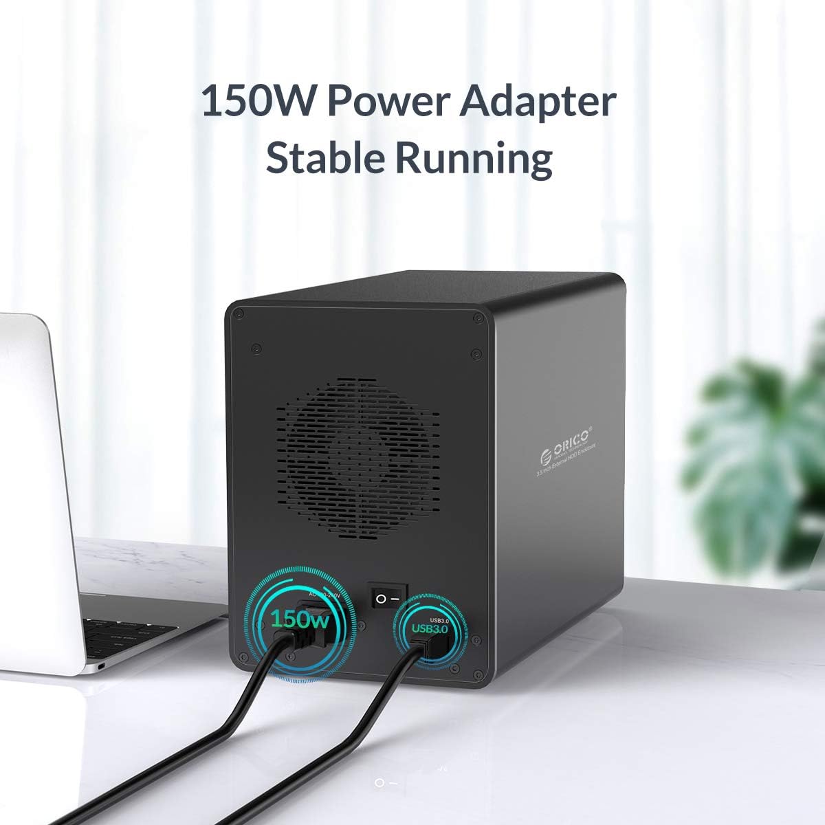 5 Bay USB 3.0 to SATA Aluminum Alloy RAID Hard Drive Enclosure for 3.5 inch HDD A8472