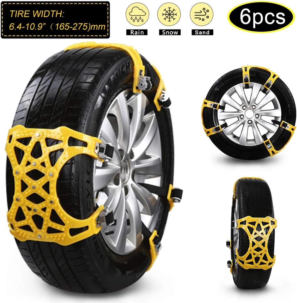 Adjustable Anti-Skid Snow Tire Chains Pack of 2 P8723