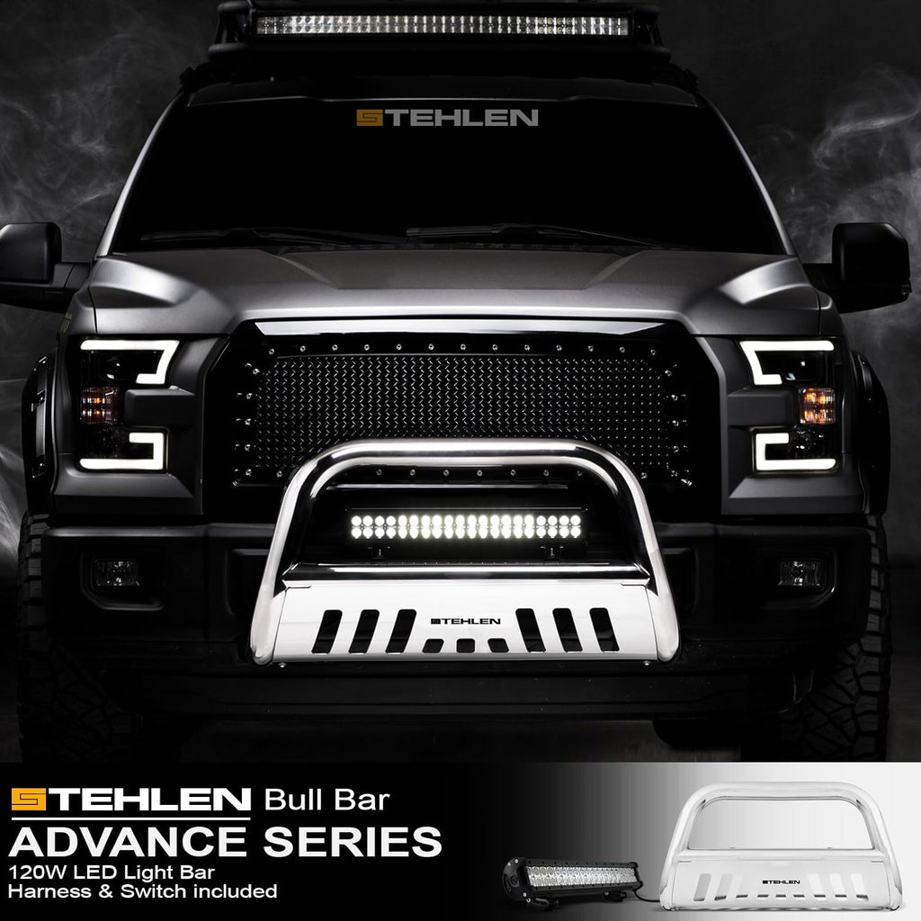 3" Bull Bar with 120W CREE LED Light Bar F166