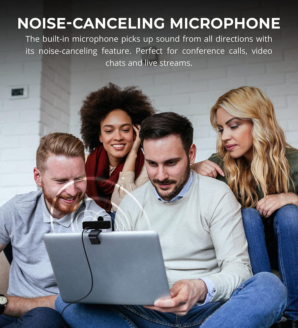 Noise Canceling Bluetooth Headset Bundle with USB Webcam and Conference Speakerphone Z831270