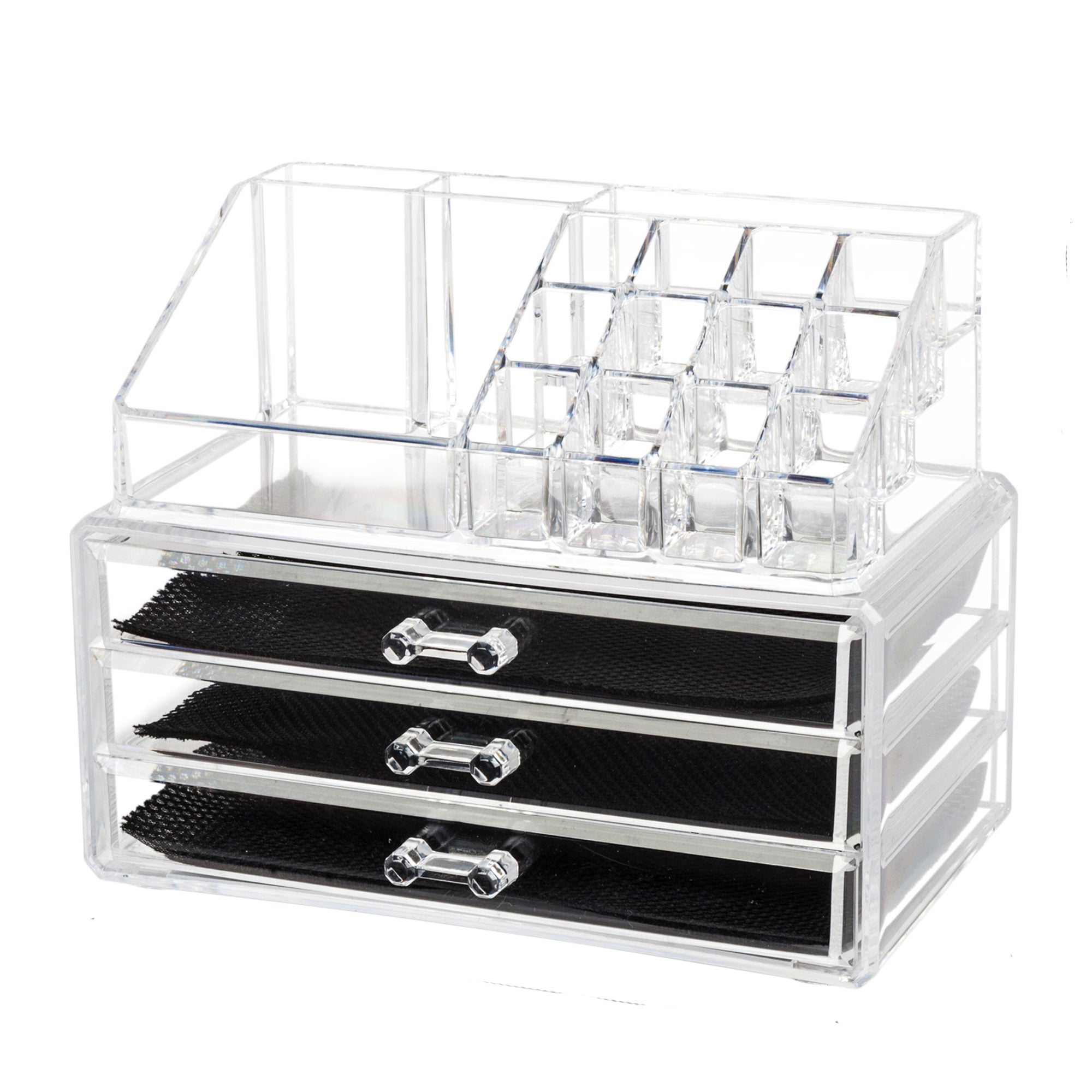 Clear Acrylic 3 Drawer Cosmetic Organizer Q162