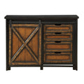 Four Drawer One Sliding Door Media Cabinet B951
