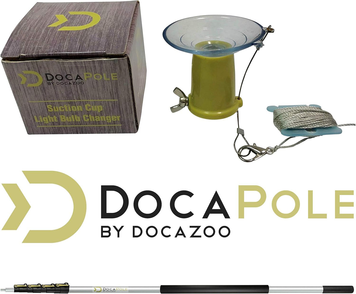Light Bulb Changer with 7-30 Foot Telescopic Extension Pole, Suction Cup Style D207759