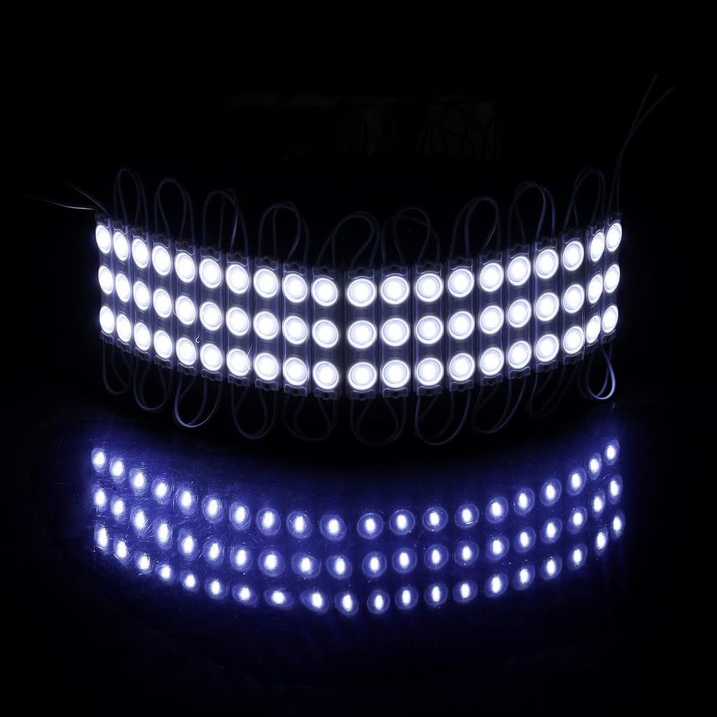 200 Pcs Waterproof LED Module Lights, 0.72W DC12V 6500K, White Light Pack of 2 Z617036