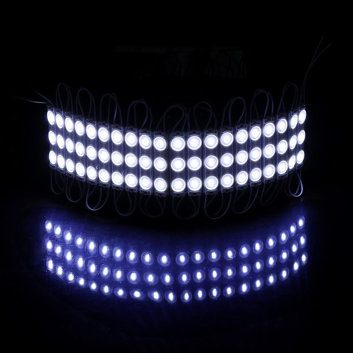 200 Pcs Waterproof LED Module Lights, 0.72W DC12V 6500K, White Light Pack of 2 Z617036