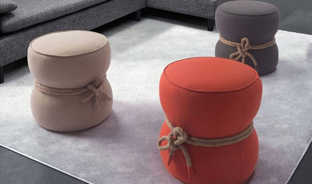 Orange Ottoman V5617