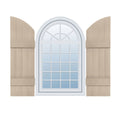 14 inchw x 49 inchh Vinyl Four Board Arch Top Shutters L389