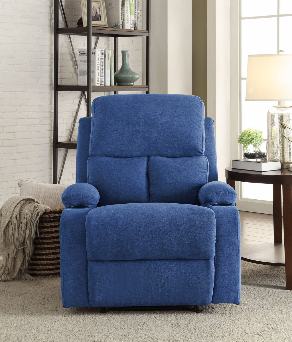 Blue Velvet Recliner D370767