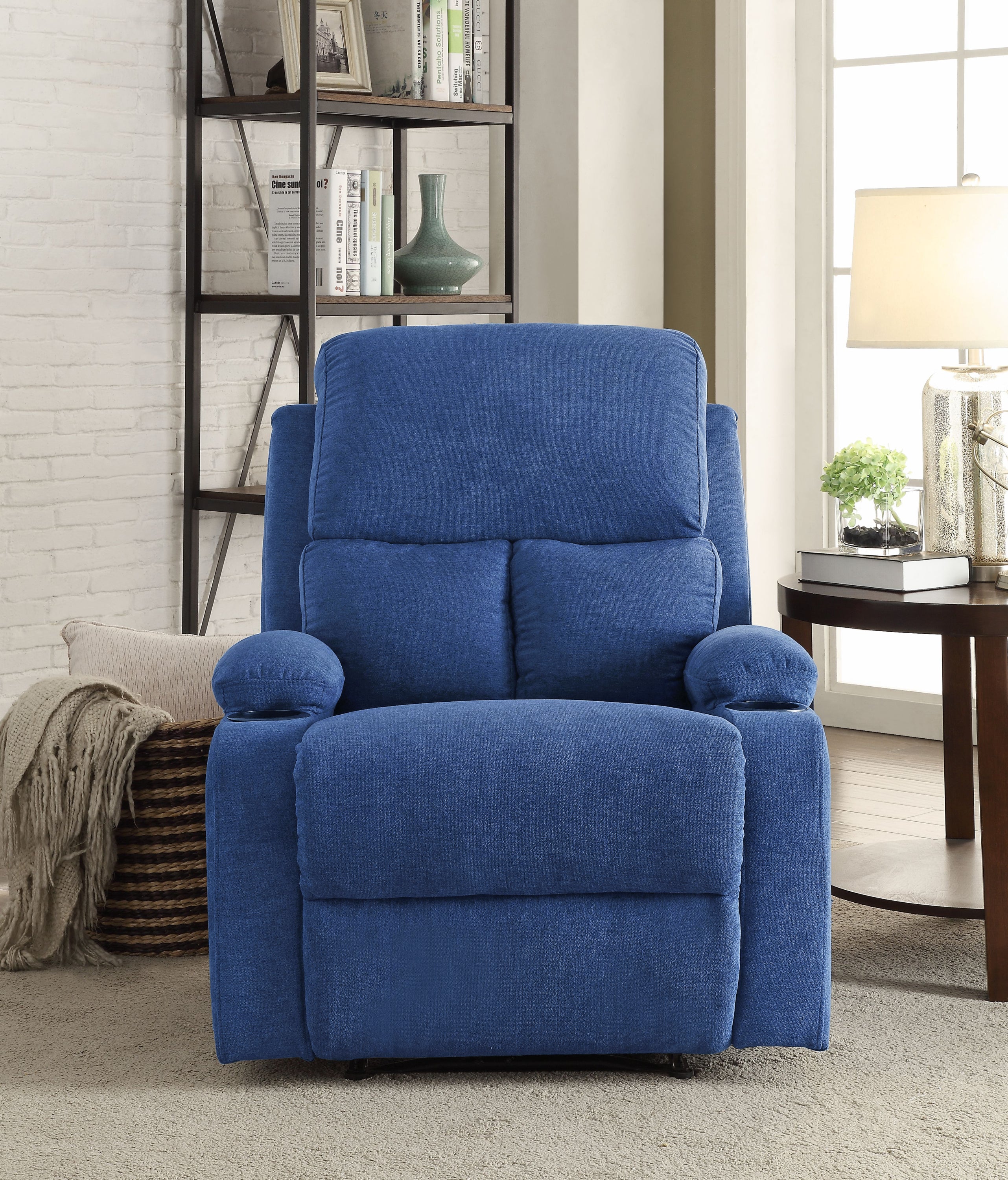 Blue Velvet Recliner D370767