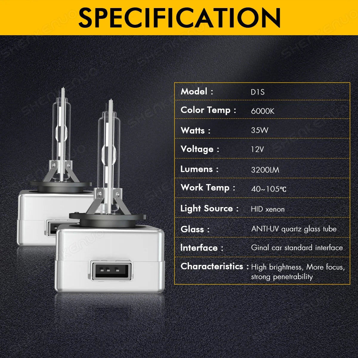 D3S HID Xenon Headlight Bulbs White B3201