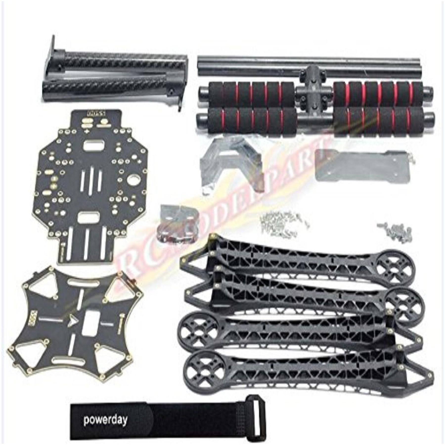 Quadcopter Fuselage Frame Kit PCB Version with Carbon Fiber Landing Gear Skid U498292