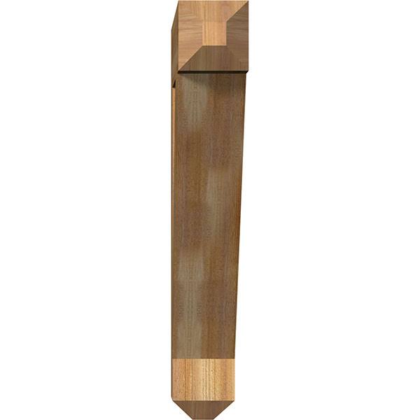 6x22W x 34x22D x 38x22H Traditional Craftsman Rough Sawn Bracket, Western Red Cedar R38728