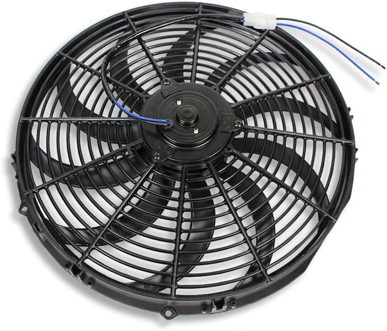 16" Heavy Duty Radiator Electric Fan 3000 Cfm Reversible Pack of 2 K909341