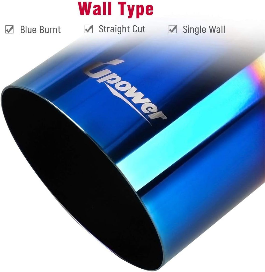 2.5" to 4" 304 Stainless Steel Exhaust Tip Pack of 2 I67734