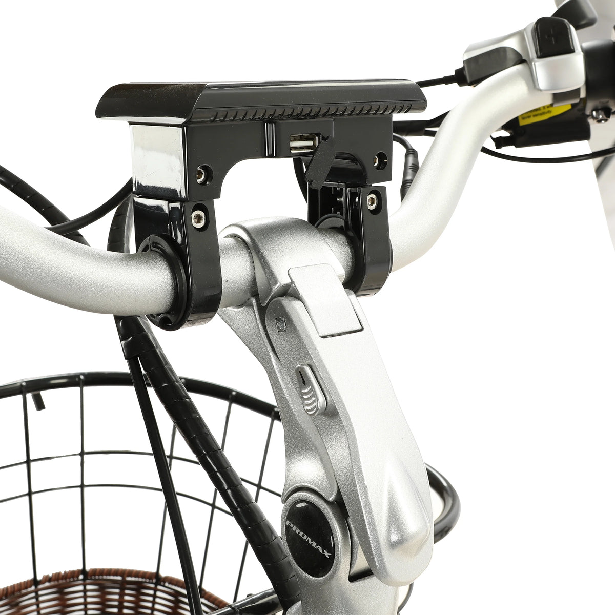 26" 36V 10AH Electric Bike with Basket and Rear Rack B475
