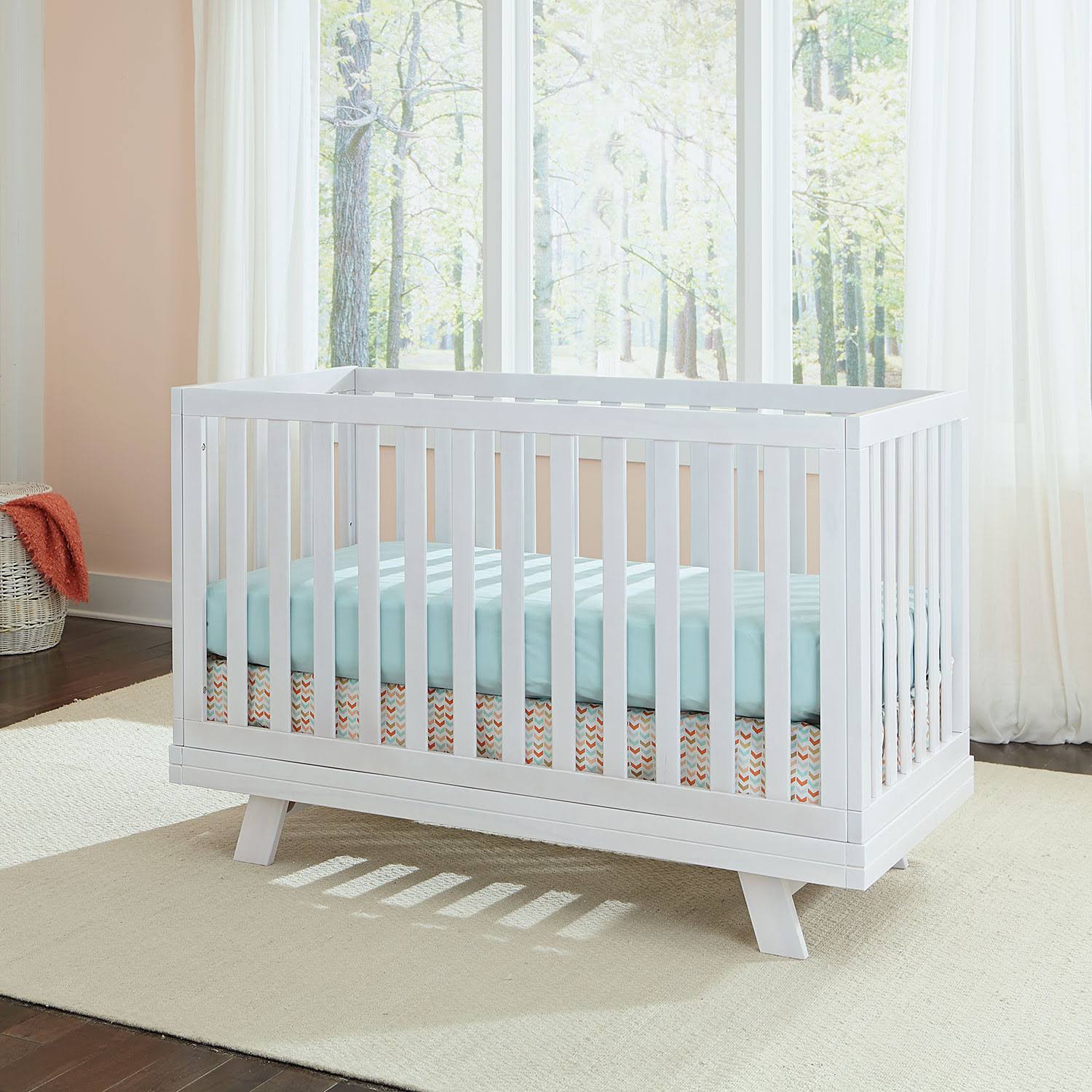 White 3 in 1 Convertible Crib A8698