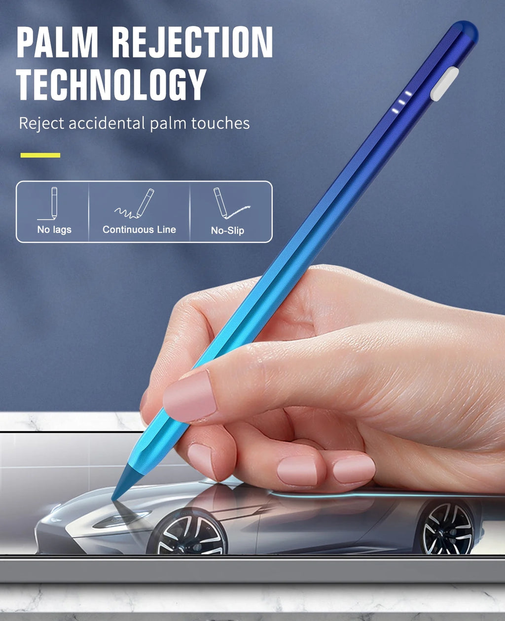 Gradient Blue Magnetic Stylus Pen for iPad N5960