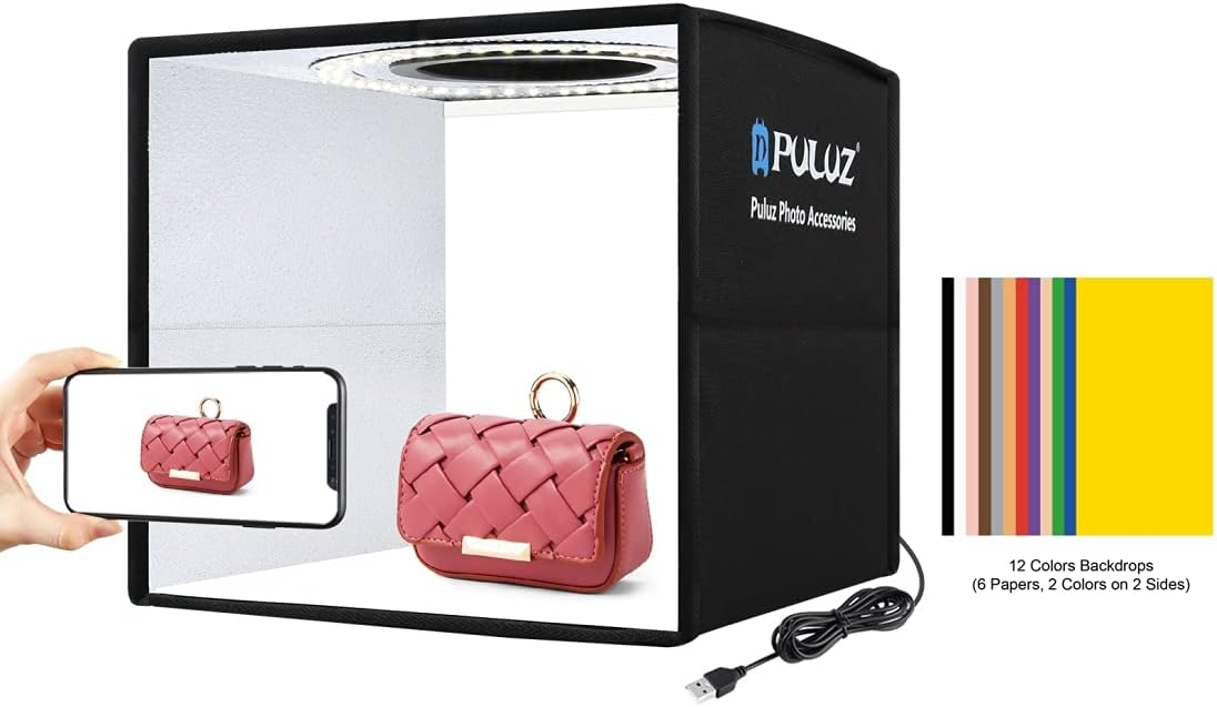16"x16" Photo Studio Light Box with Lights Pack of 2 O191
