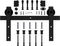 6.6ft Sliding Barn Door Hardware Kit, Carbon Steel, Fit 36"-40" Wide Door Panel, Pack of 2 A169