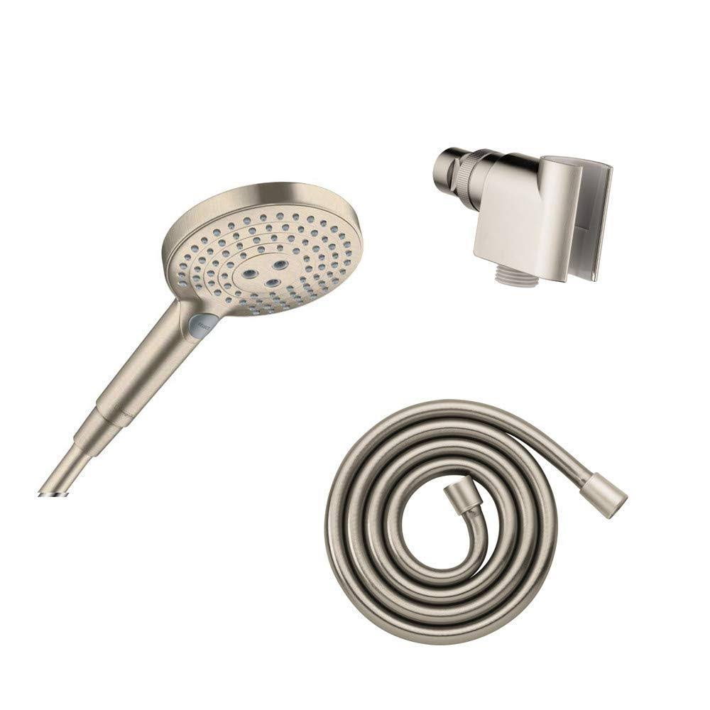 Brushed Nickel 3-Jet Handshower Set 120 2.5 GPM W96509