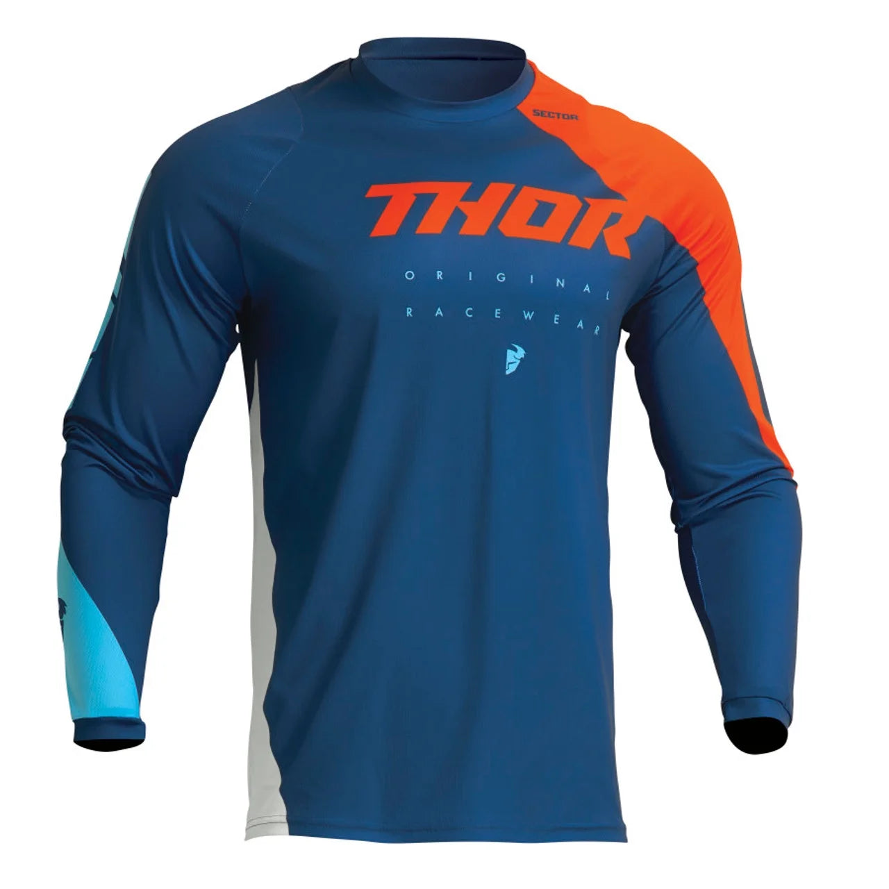 Youth Sector Edge Offroad Motocross Jersey Pant Combo Navy/Red Orange F61605