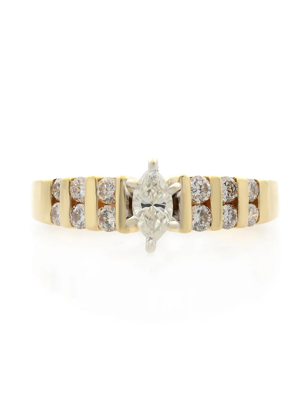 14K Yellow Gold Diamond Engagement Ring S929590