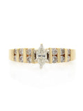 14K Yellow Gold Diamond Engagement Ring S929590