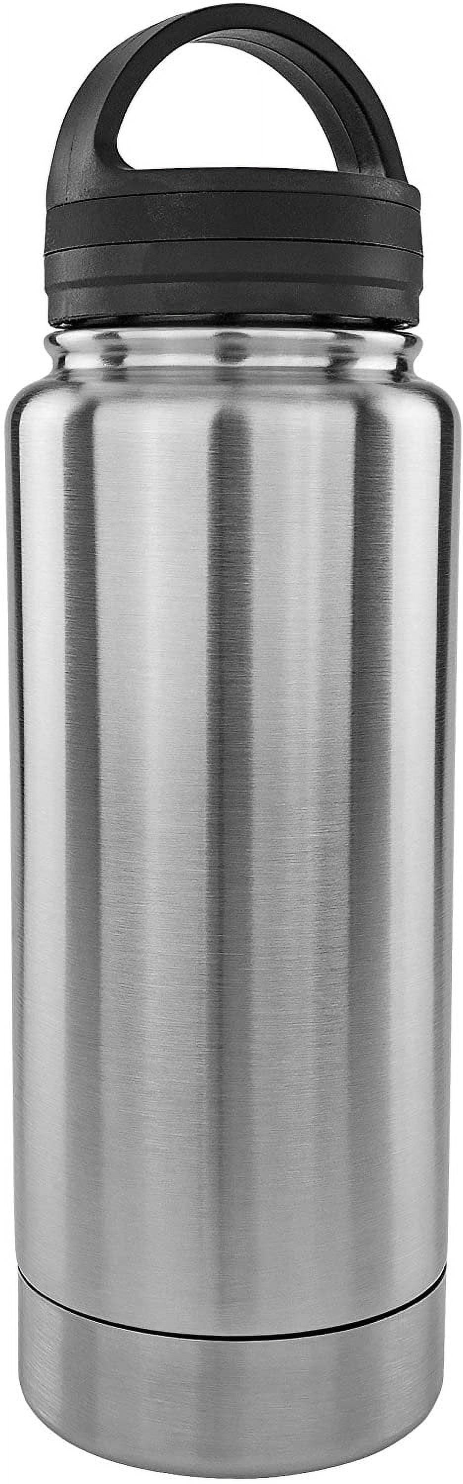 Silver 12 Ounce Stainless Steel Diversion Safe Bottle Z488