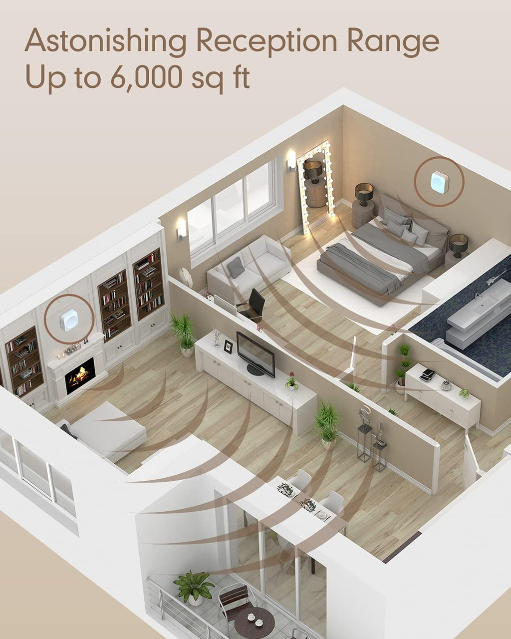 Cell Phone Signal Booster with 2 Indoor Antennas O2469
