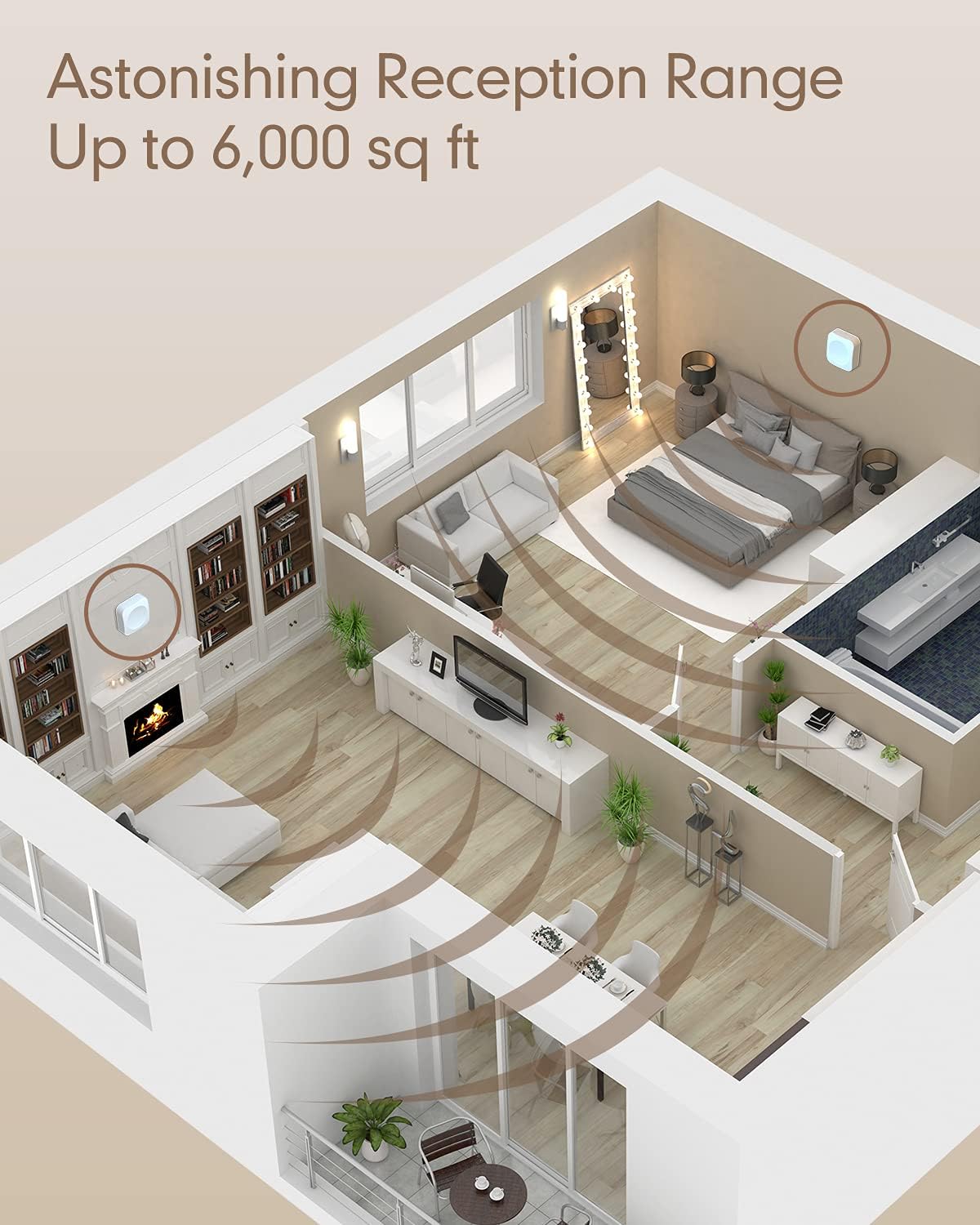 Cell Phone Signal Booster with 2 Indoor Antennas O2469