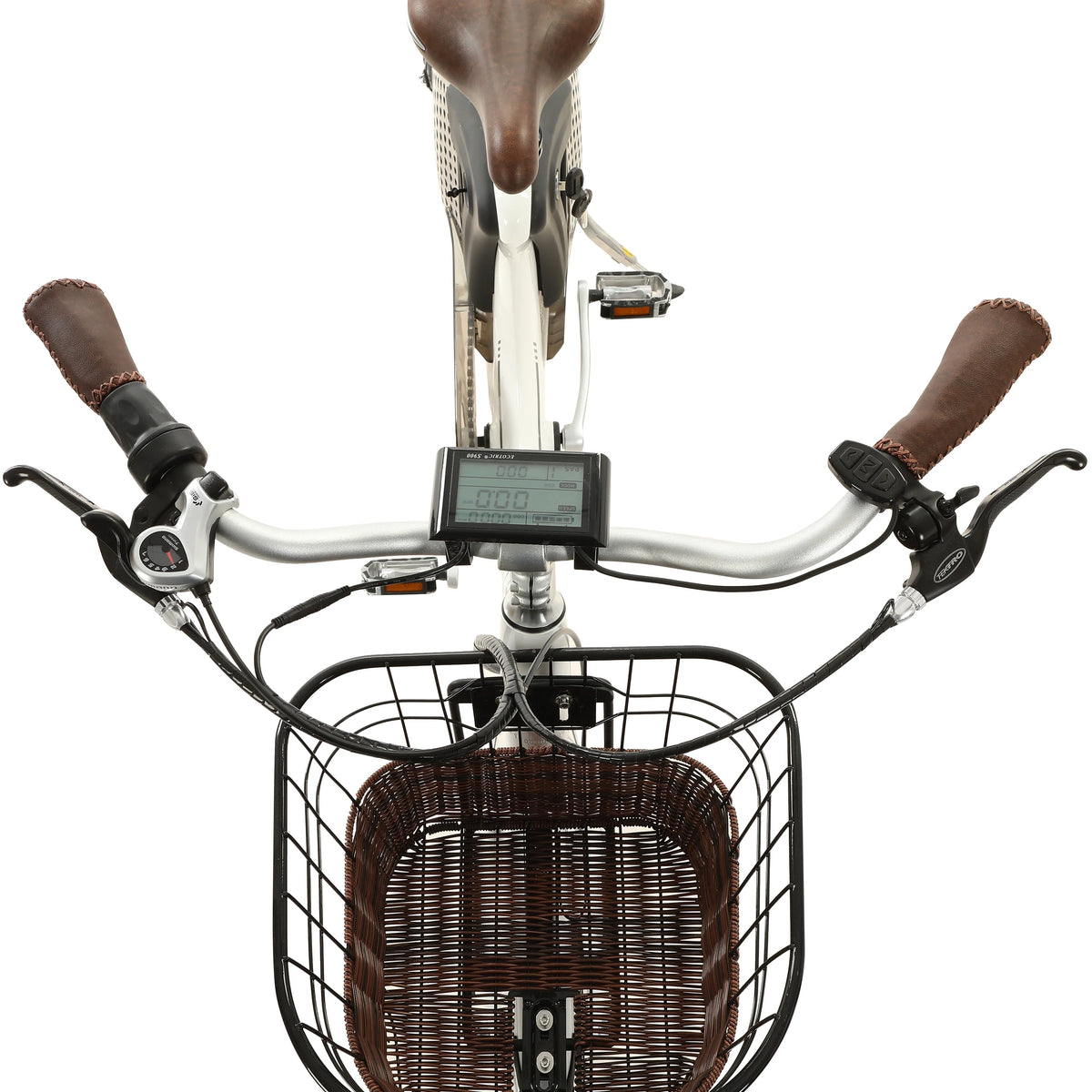 26" 36V 10AH Electric Bike with Basket and Rear Rack B475