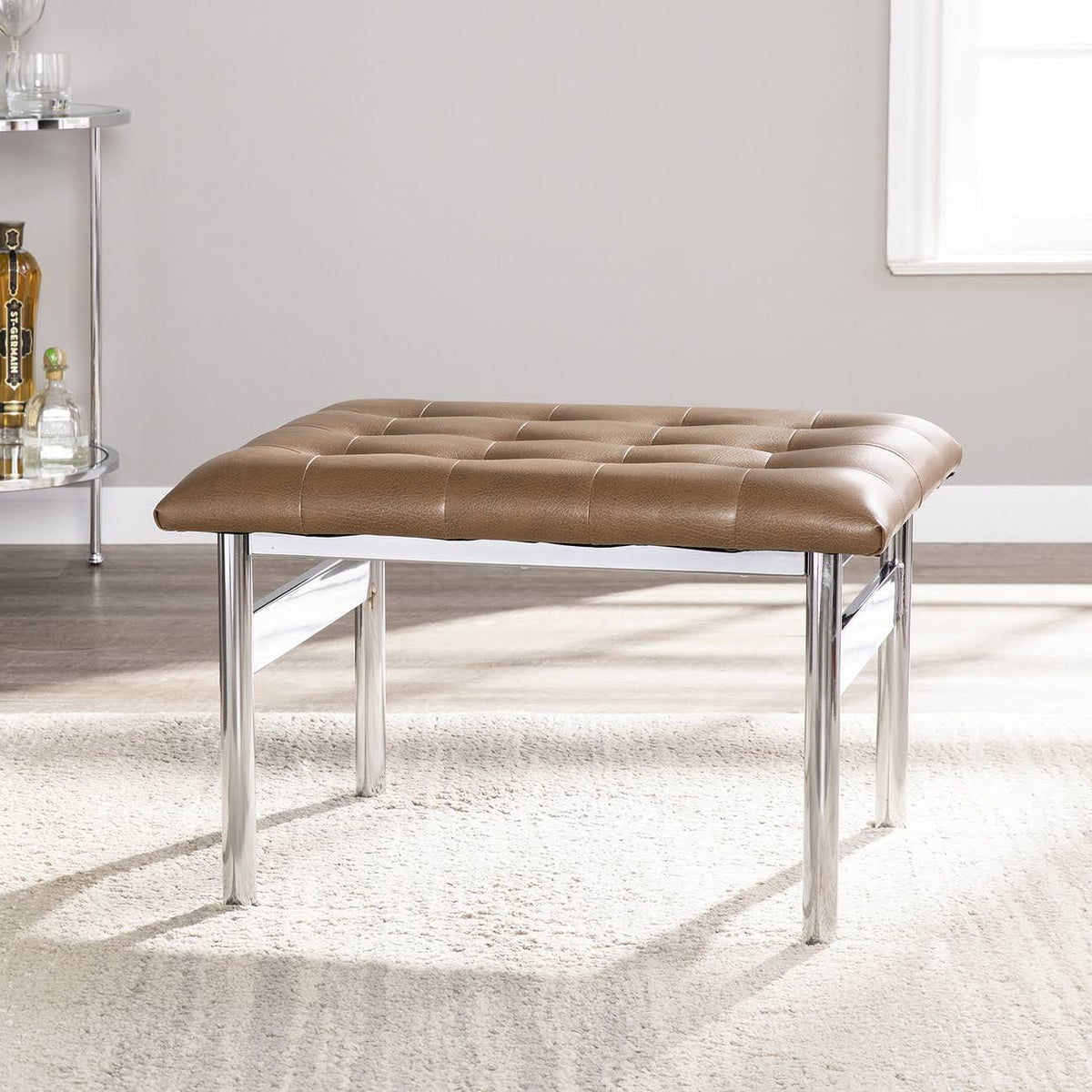 Caramel Silver Bench V52148