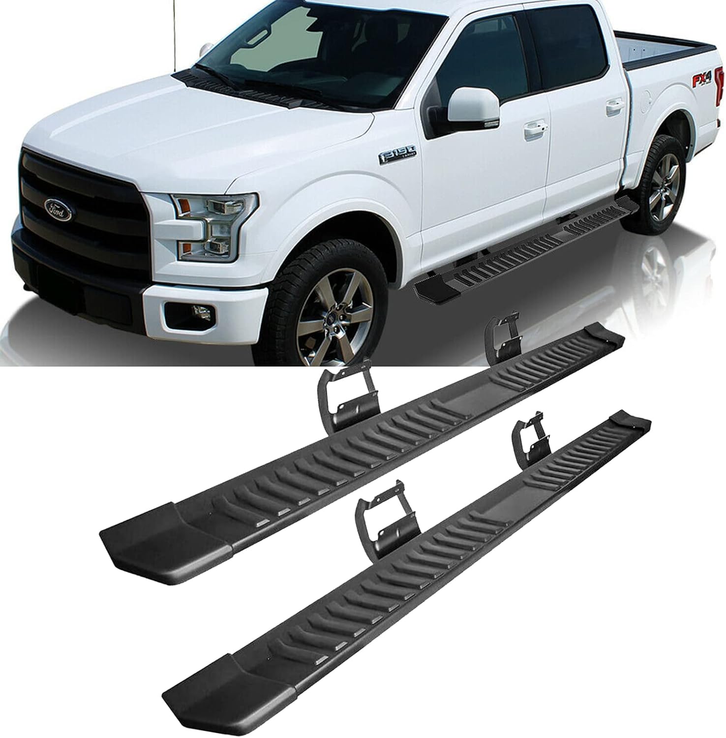 Chrome Aluminum Running Boards Side Steps D2889