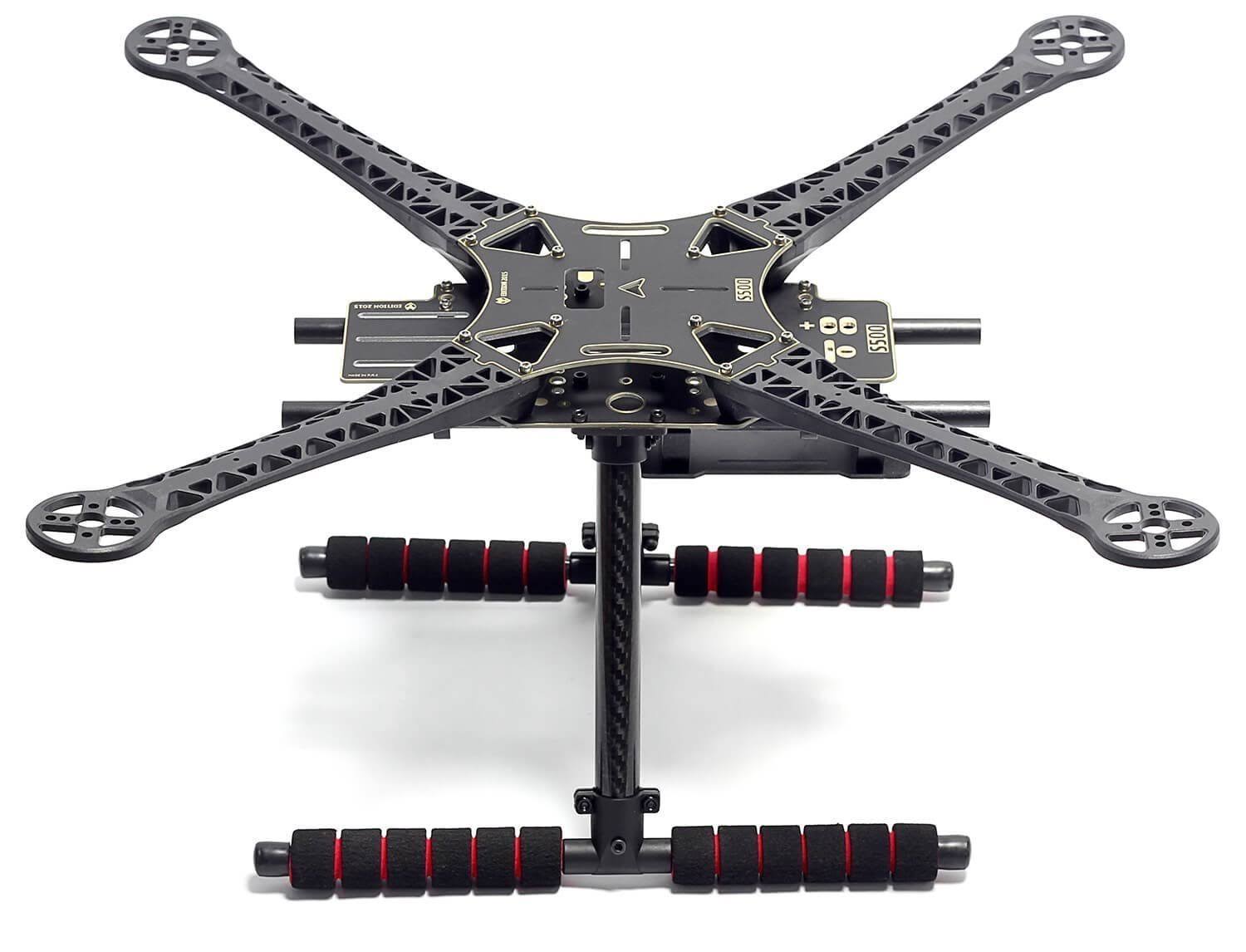 Quadcopter Fuselage Frame Kit PCB Version with Carbon Fiber Landing Gear Skid U498292