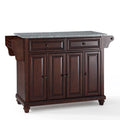 Vintage Mahogany Solid Granite Top Kitchen Island E78635