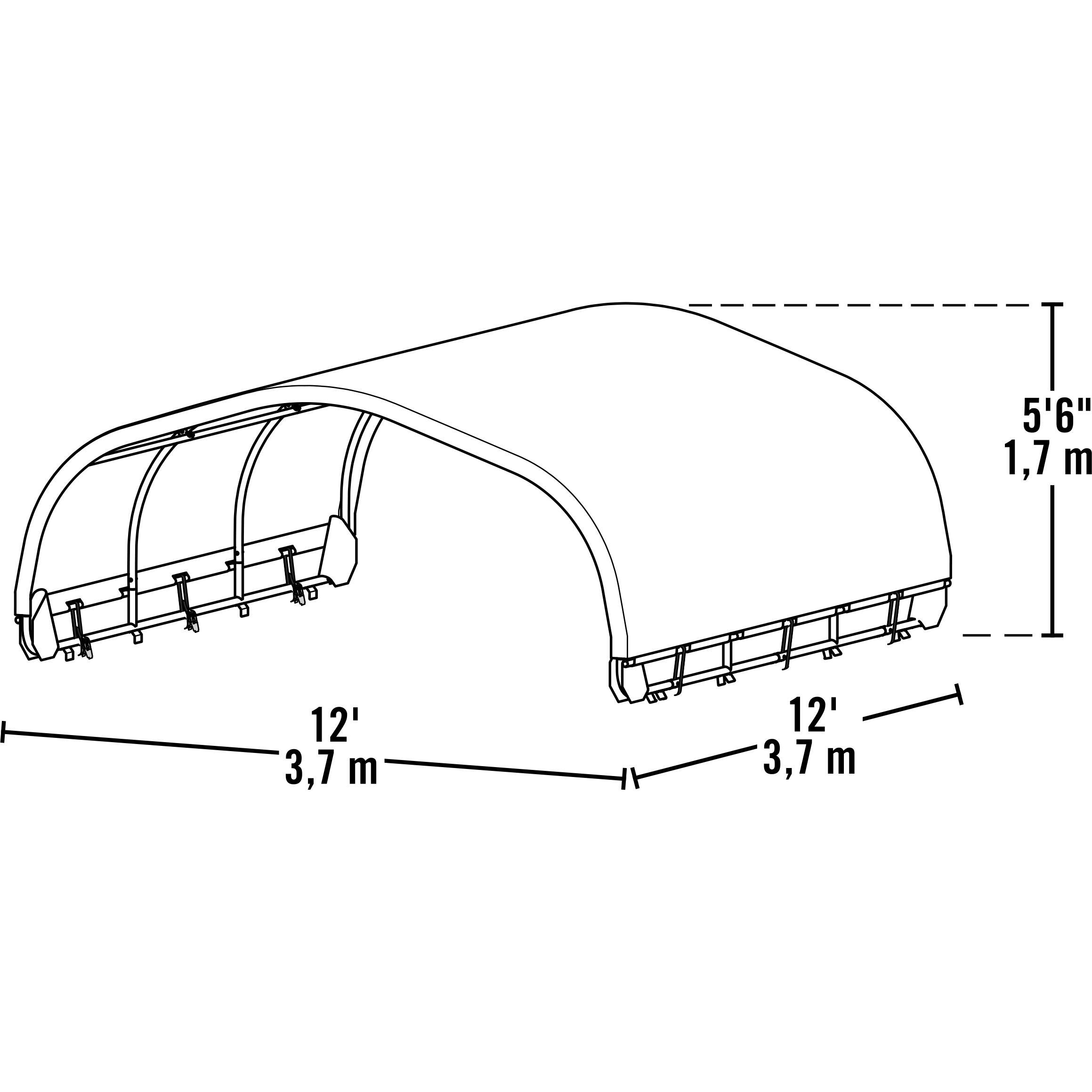 Green Round Corral Shelter Cover T4158