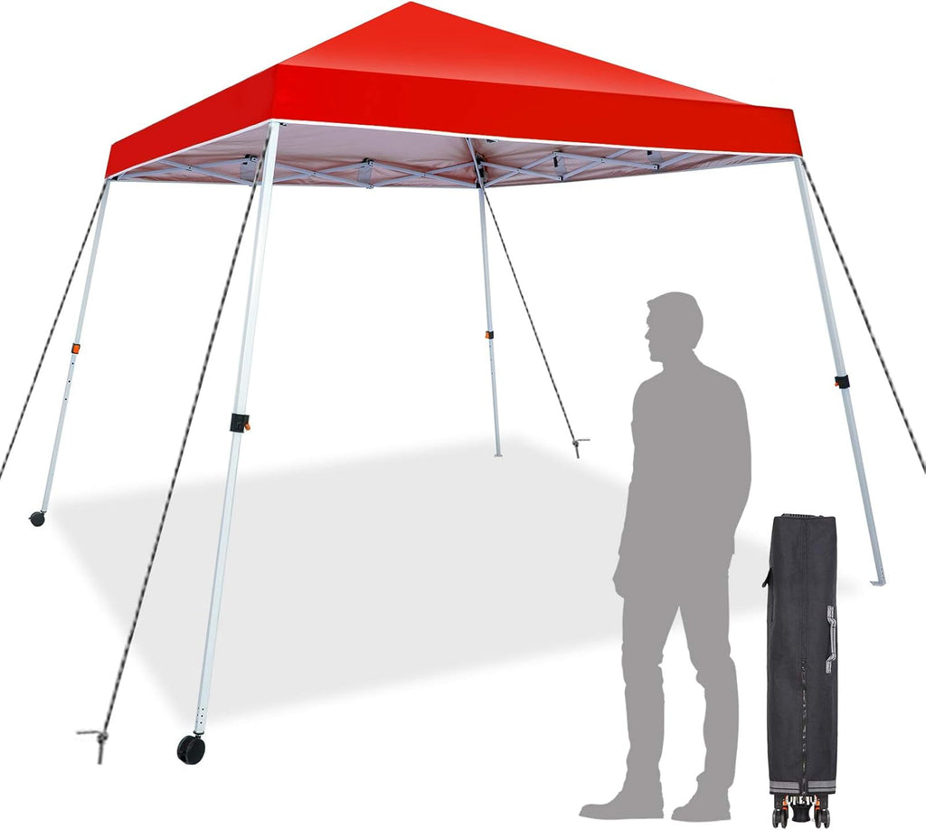 10x10 Ft Pop Up Canopy Tent with Carry Bag (Blue) L8706
