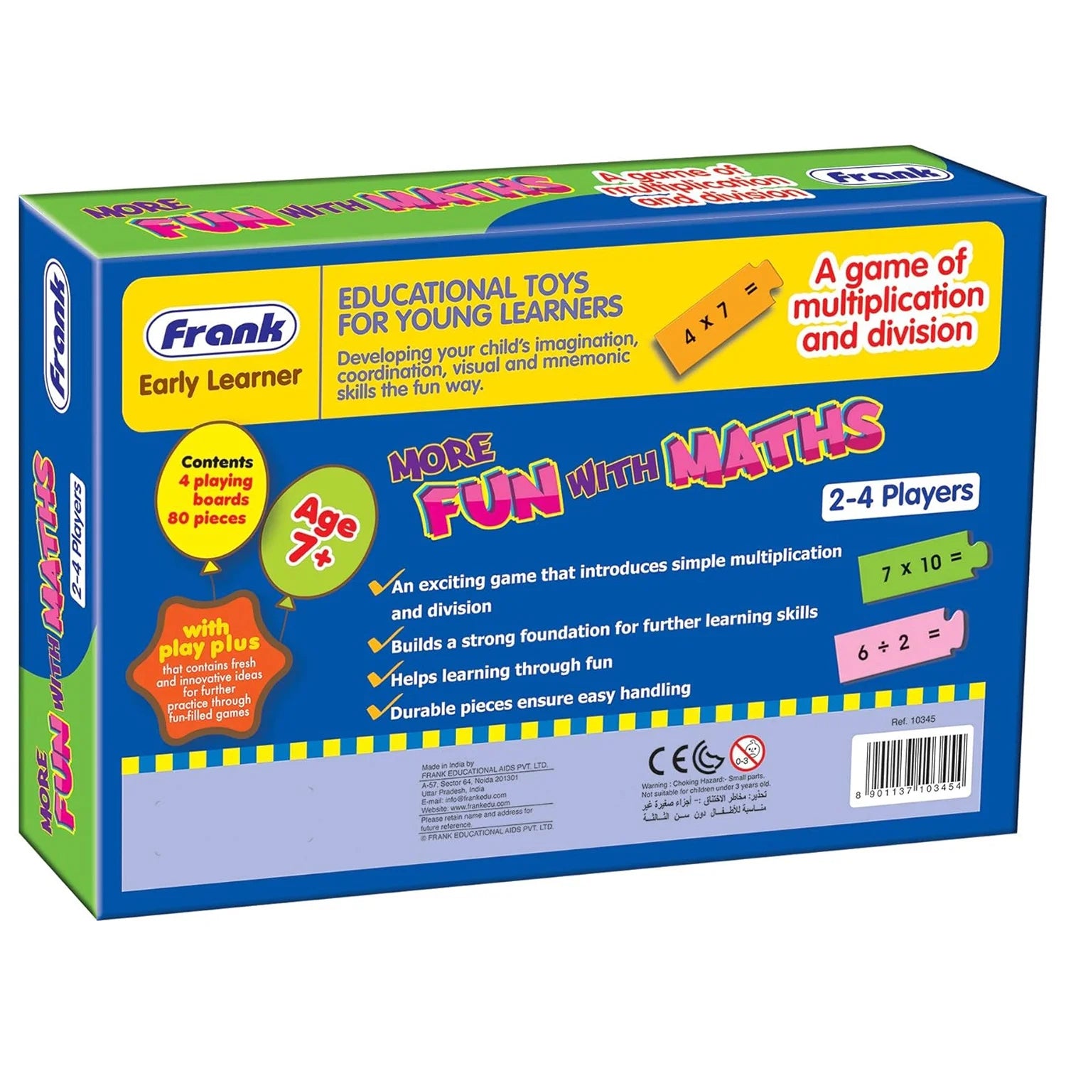 80 Self-Correcting Pieces Educational Puzzle Set L75405