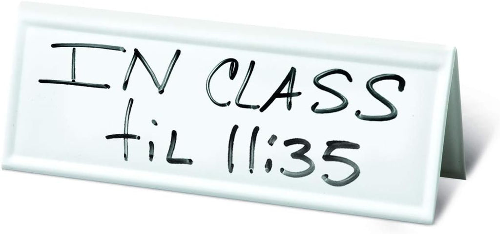 White Dry-Erase Name Tent Cards, 8.75 x 3, 10 Pack U74431