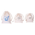 10 Pcs Cotton Drawstring Muslin Bags Off White 6" x 8.2" K360