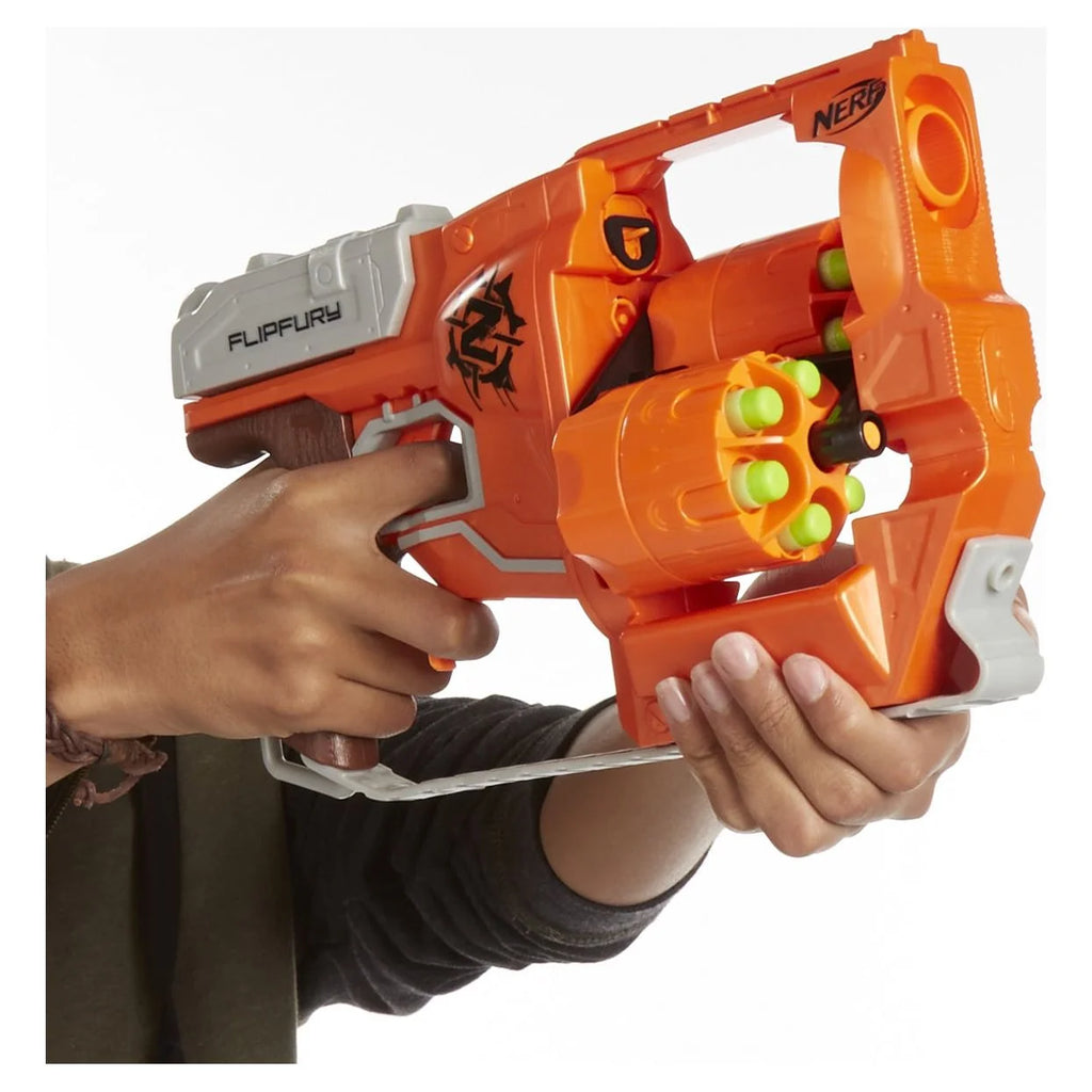 Nerf Zombie Strike Toy Blaster with 2 Flipping Drums and 12 Elite Darts Q45179