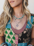 Viktoria Layered Necklace - Green