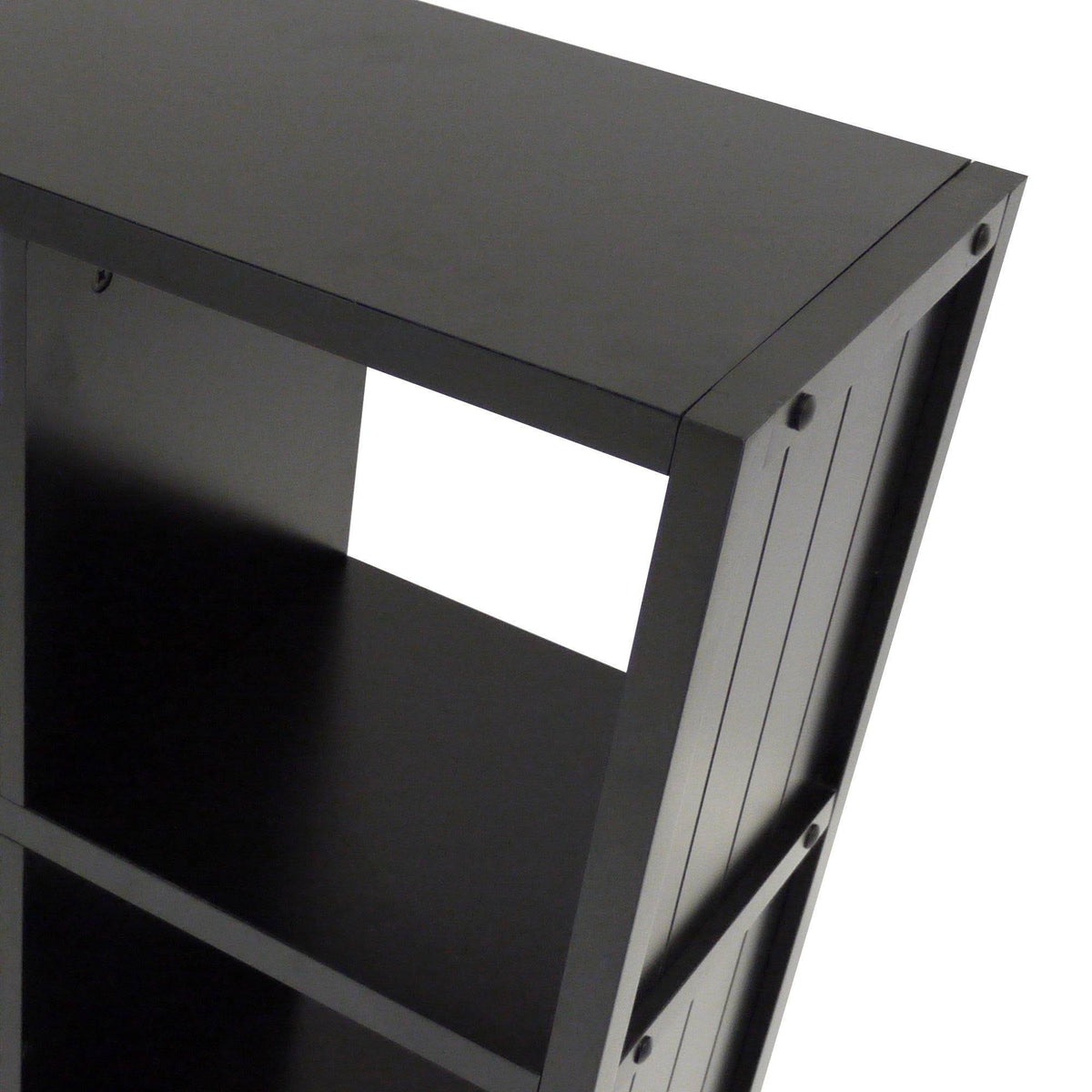 5-Pc Wainscoting Panel Shelf 4 x 2 Cube with 4 Foldable Baskets P962389