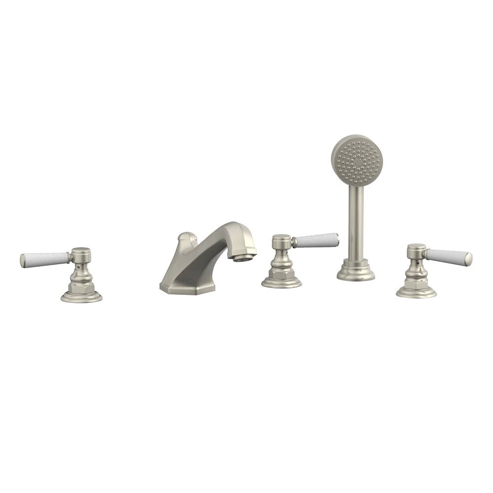 Hex Traditional Widespread Roman Tub Faucet with Handshower O564