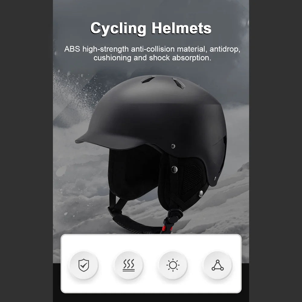 Winter Warm Cycling Helmets with Adjustable Safety G263108