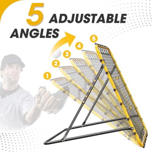 3.7×3.7FT Multi-Sport Training Rebound Net with Pitching Target L433618