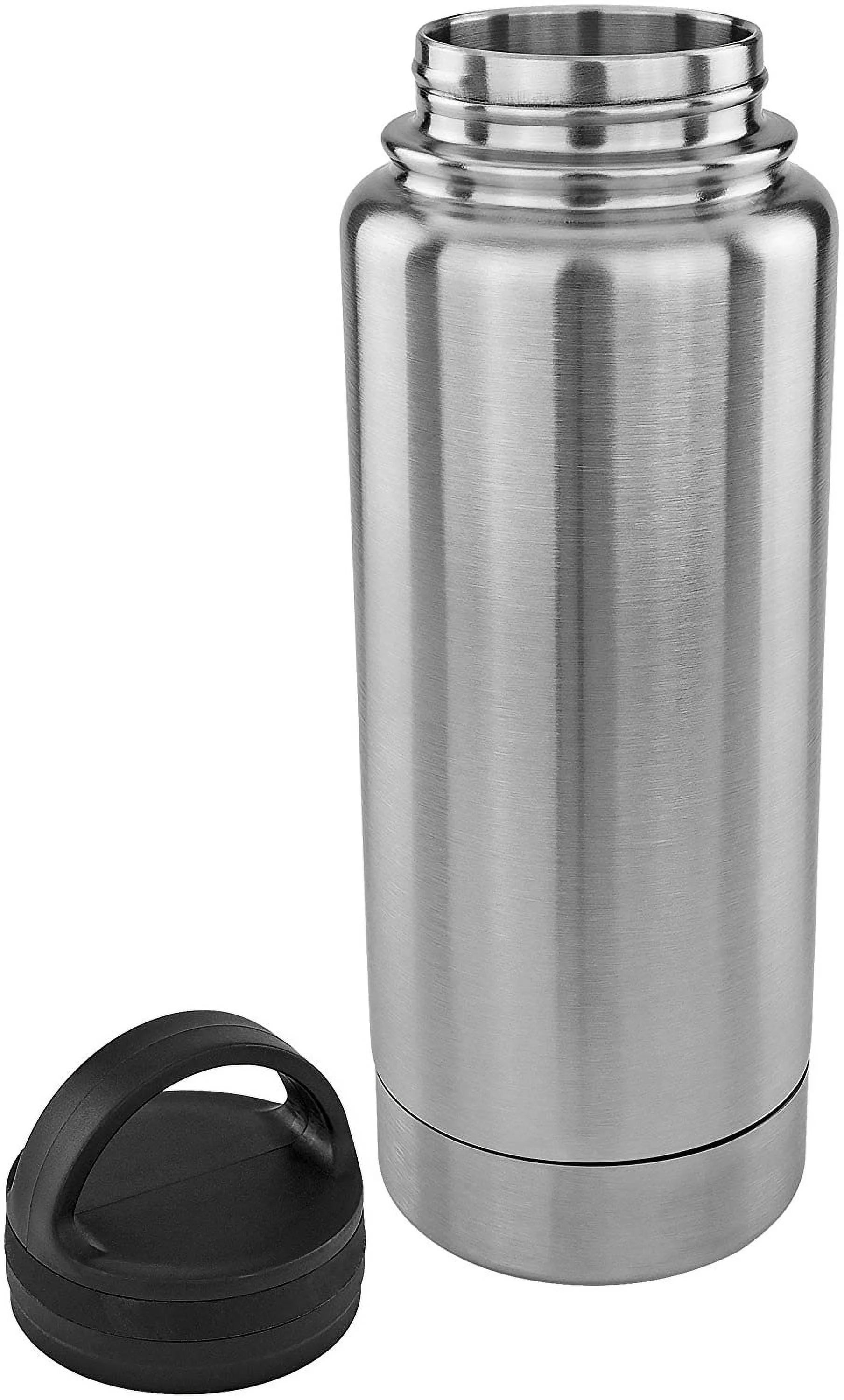 Silver 12 Ounce Stainless Steel Diversion Safe Bottle Z488