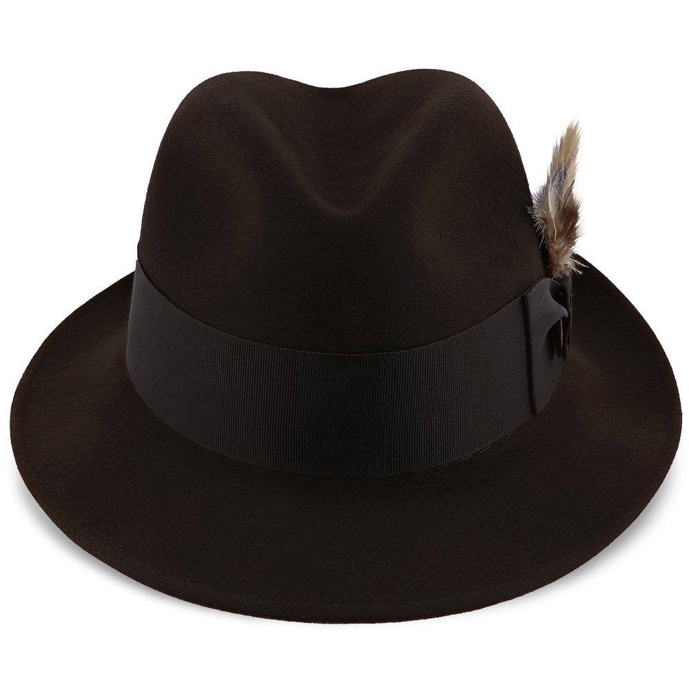 Caribou Fur Felt Fedora Hat Size 7 1/8 C5673
