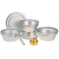 Portable Camping Cookware Mess Kit with Stand Pot Pan Cooking Set O946552