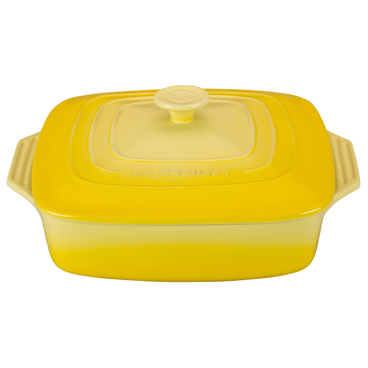 9.5-Inch Cerise Stoneware Covered Square Casserole X92064
